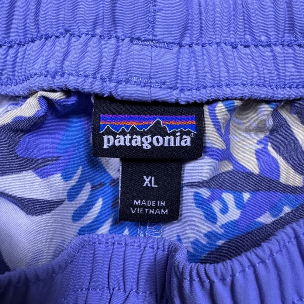 Patagonia Girl Kids XL Swim Trunks Shorts Floral Print Elastic Waist Drawstring‎